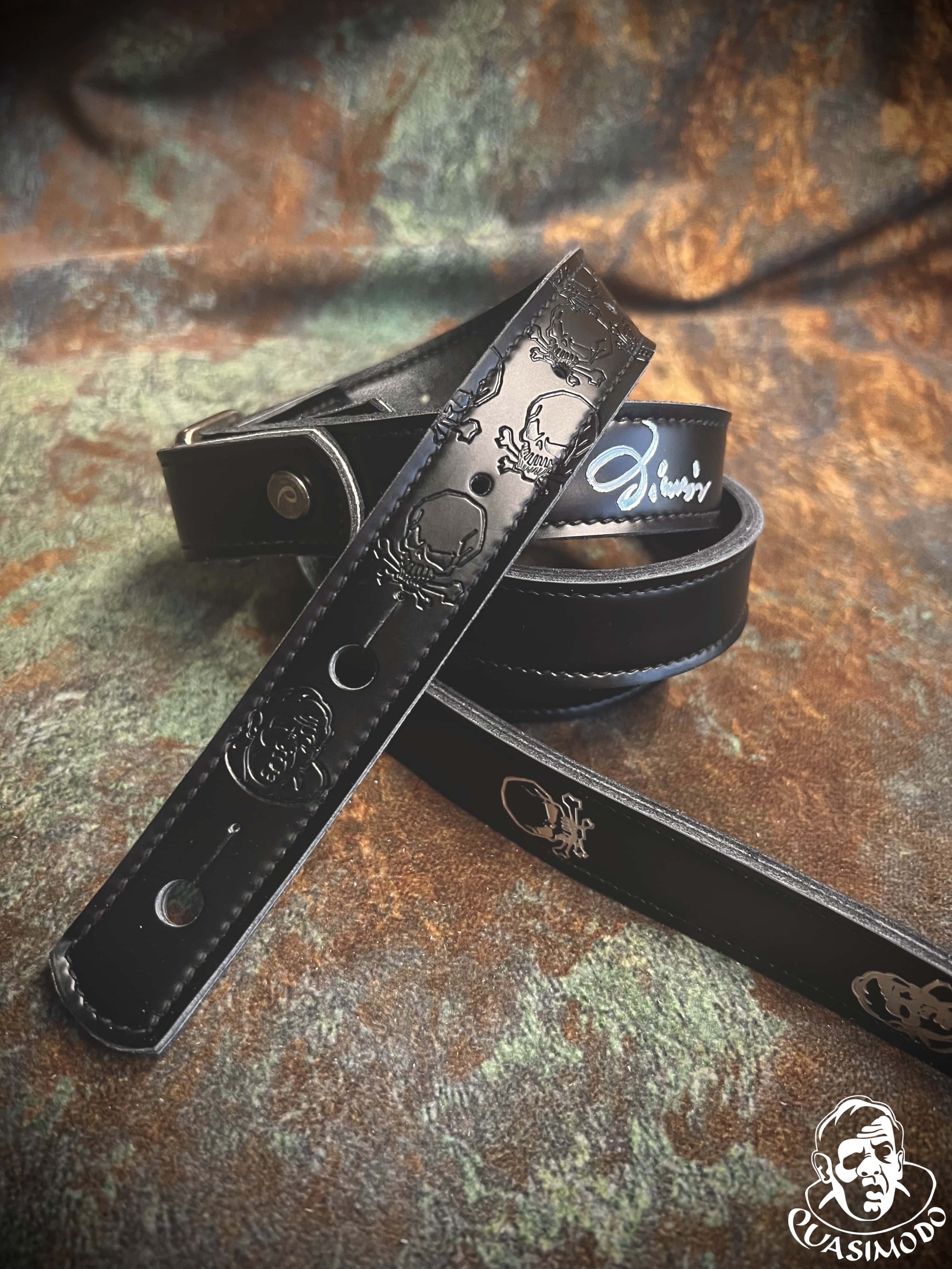 Image of Master handmade creative guitar straps-Face-Master Design-M-037