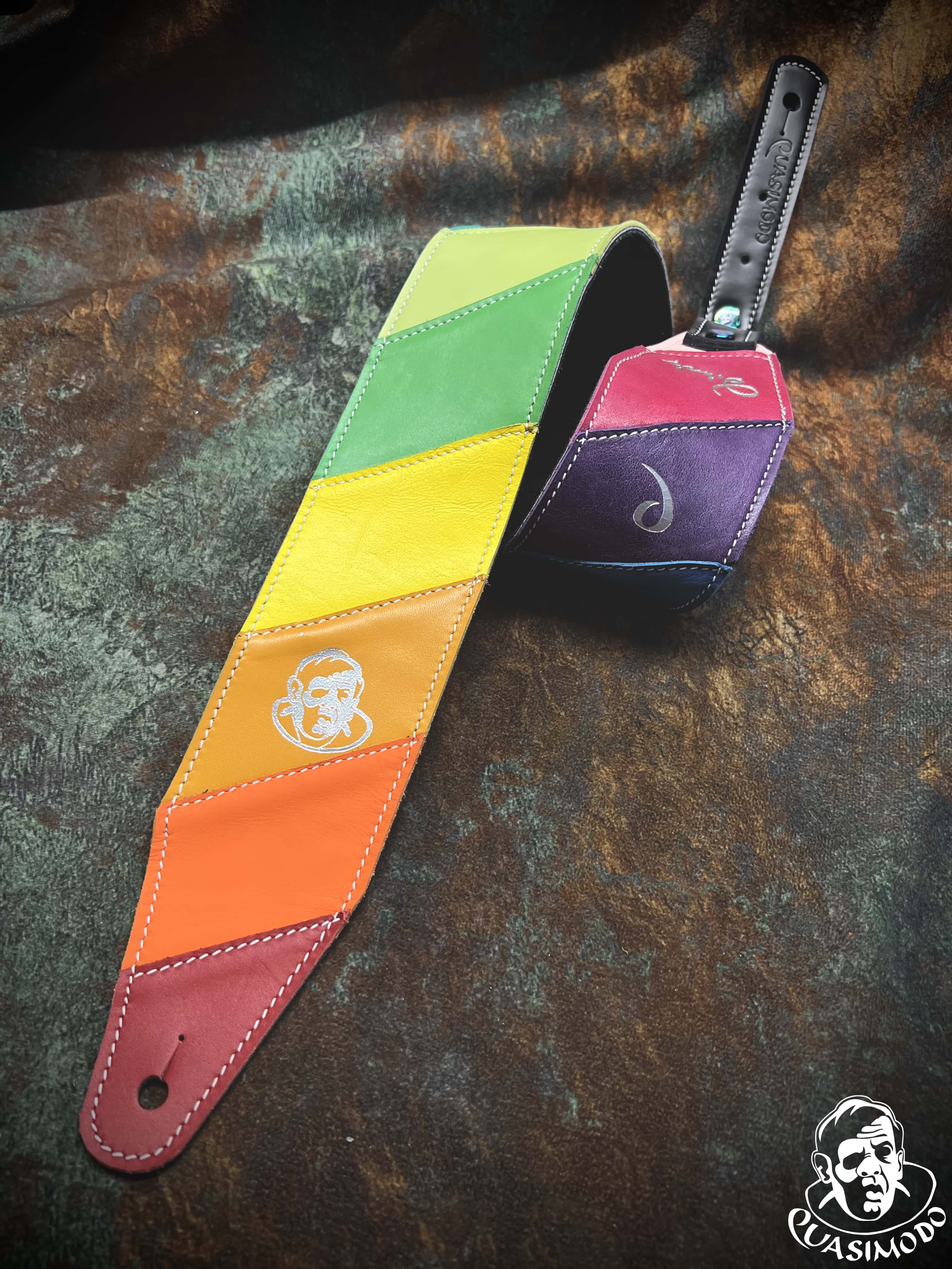 Image of Master handmade creative guitar straps-Face-Master Design-M-040