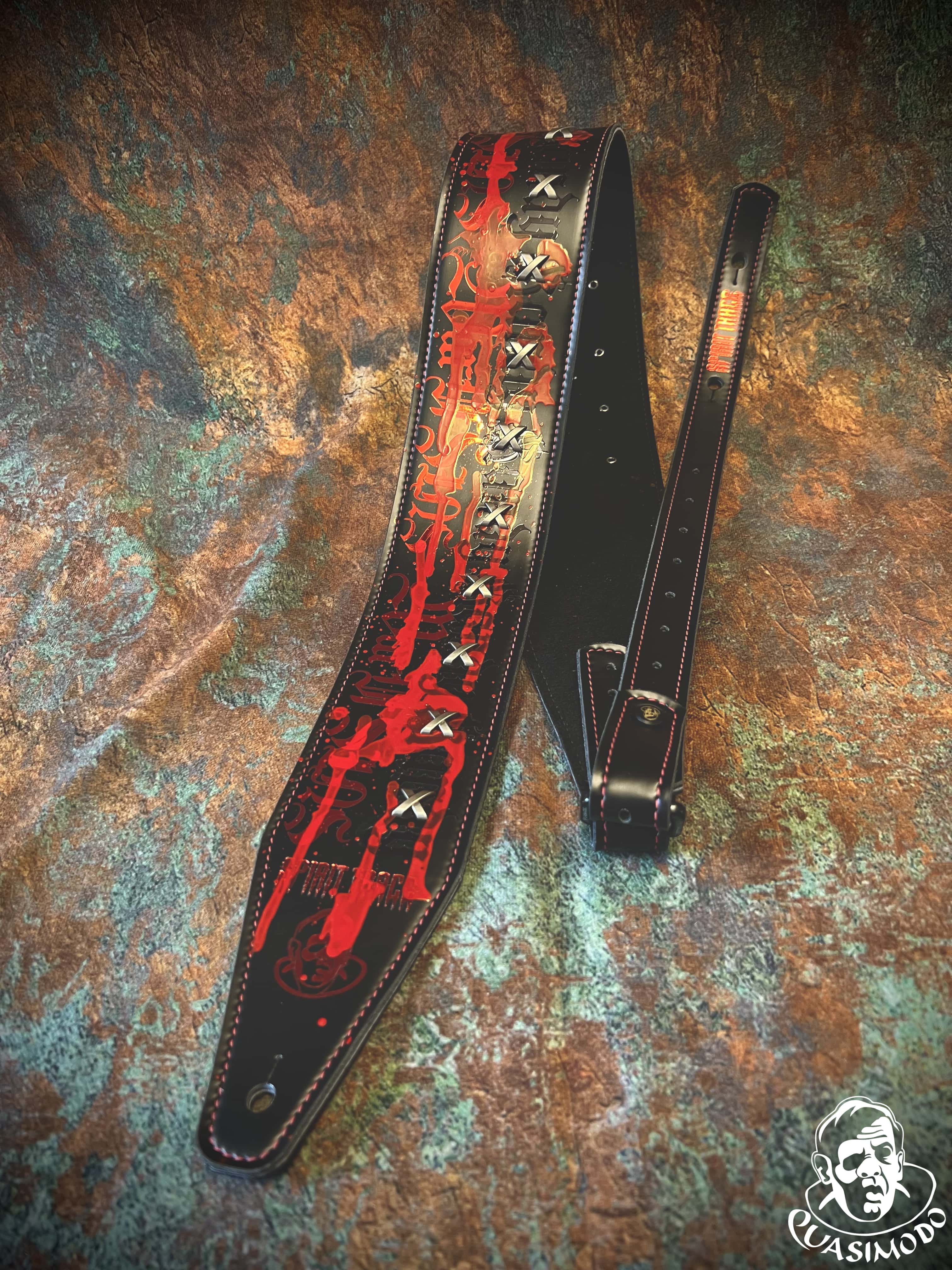 Image of Master handmade creative guitar straps-Face-Master Design-M-165