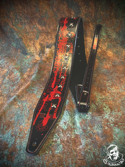 Image of Master handmade creative guitar straps-Face-Master Design-M-165