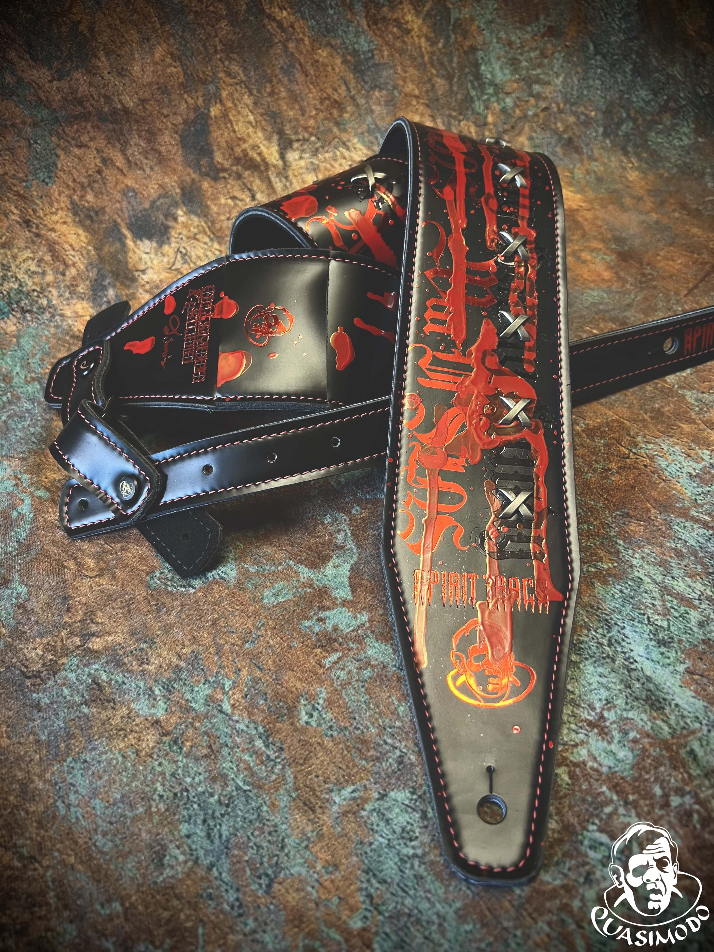 Image of Master handmade creative guitar straps-Face-Master Design-M-165