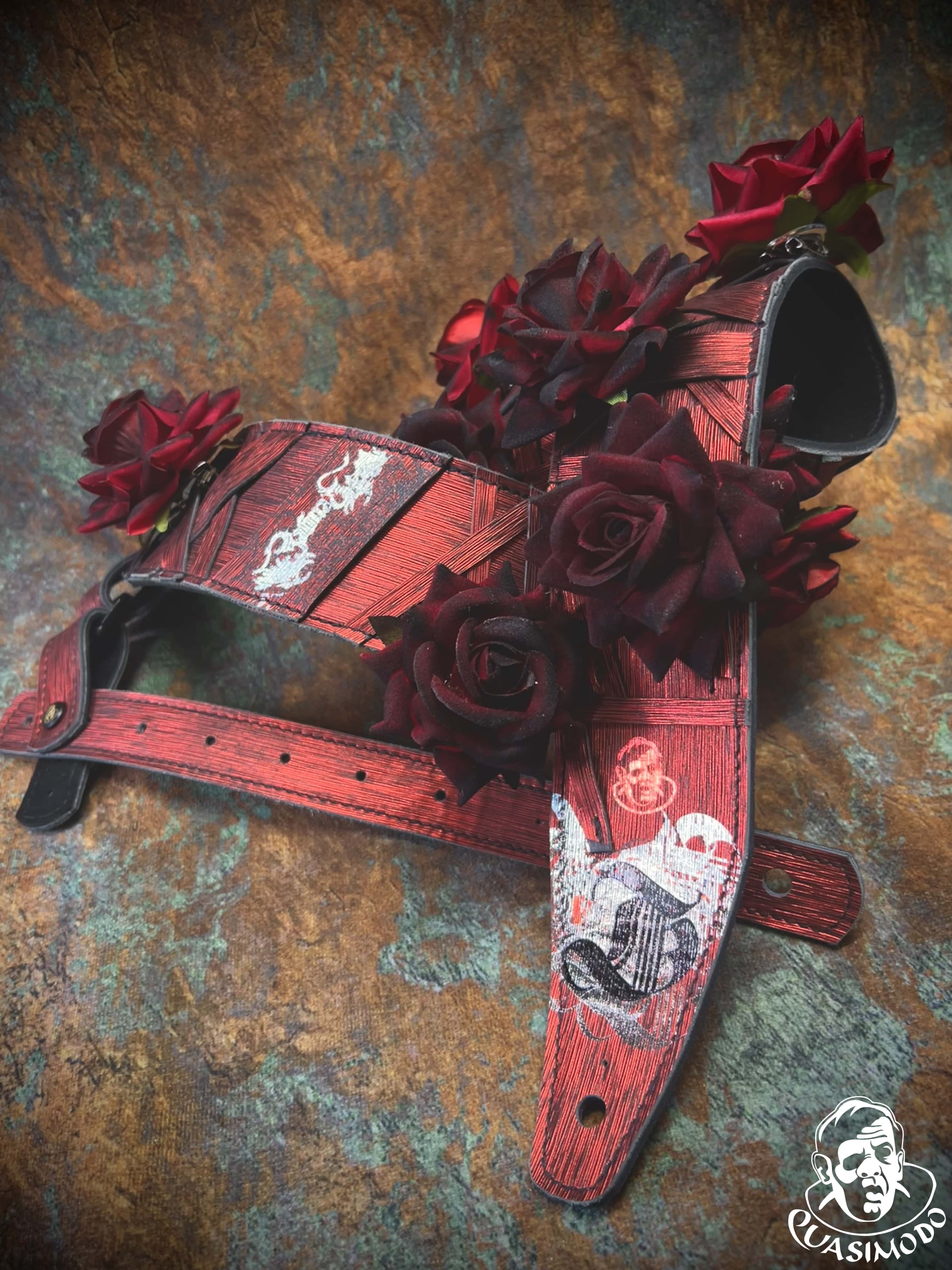 Image of Master handmade creative guitar straps-Face-Master Design-M-167