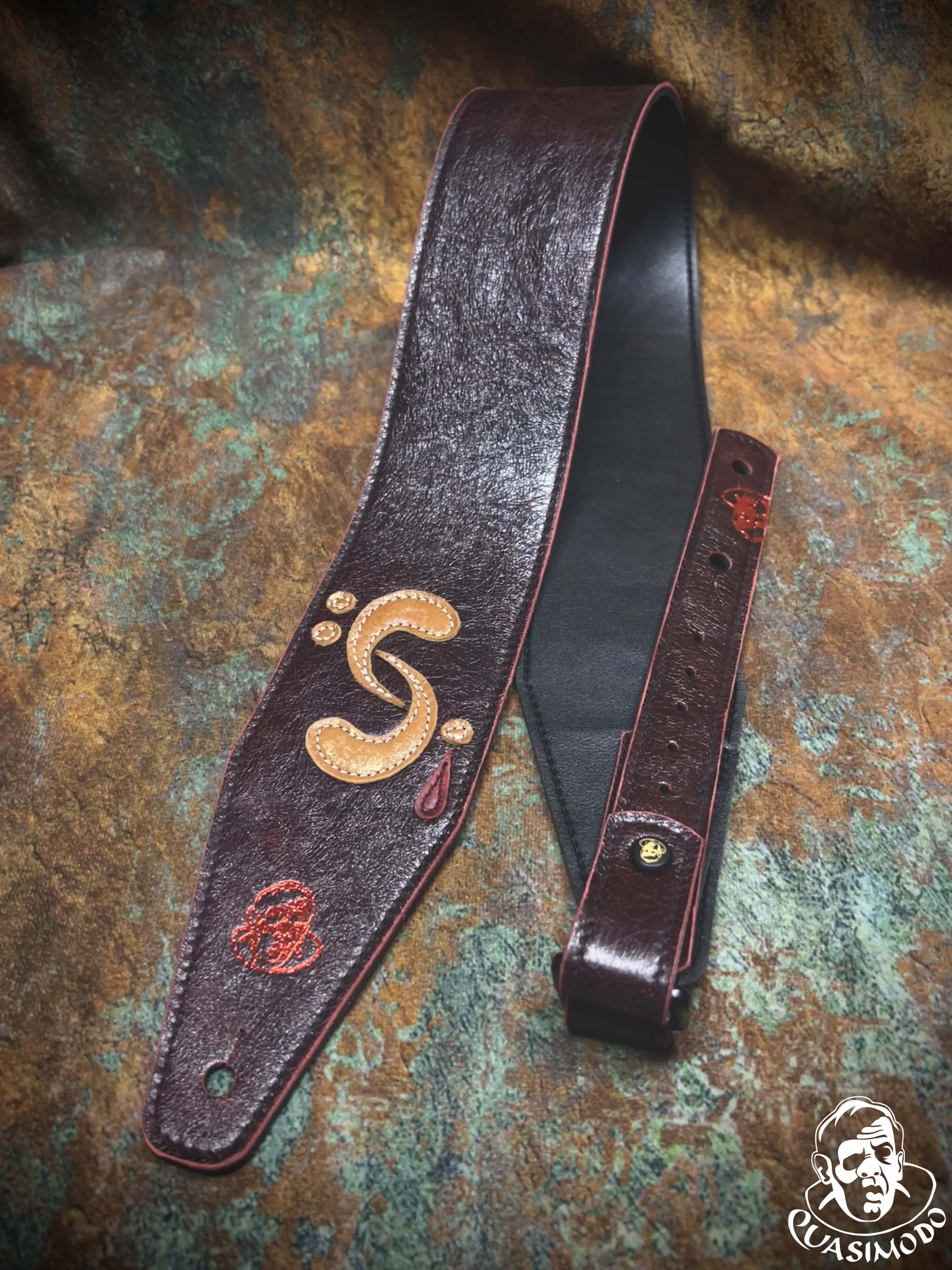 Image of Master handmade creative guitar straps-Face-Master Design-M-171