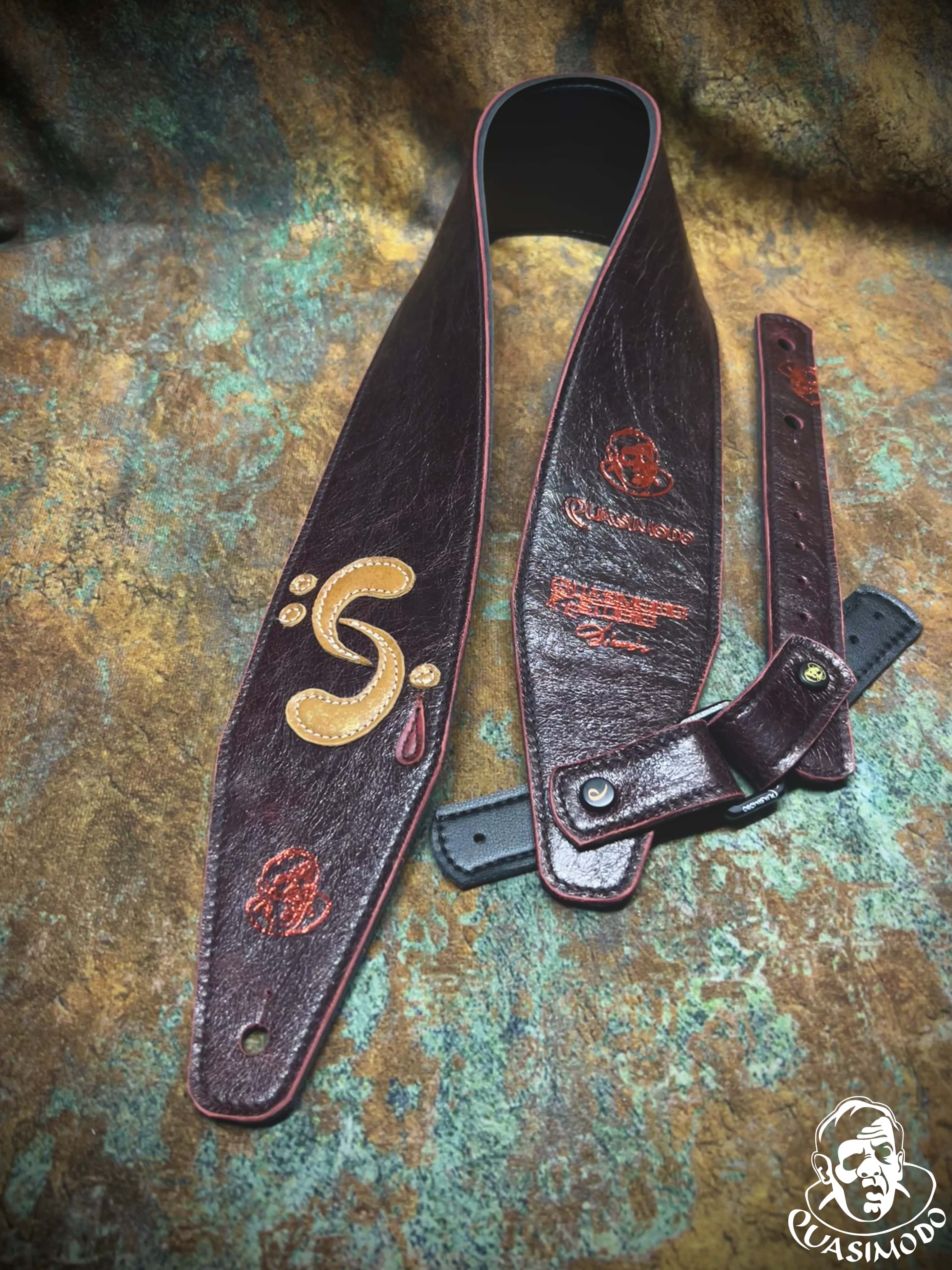 Image of Master handmade creative guitar straps-Face-Master Design-M-171