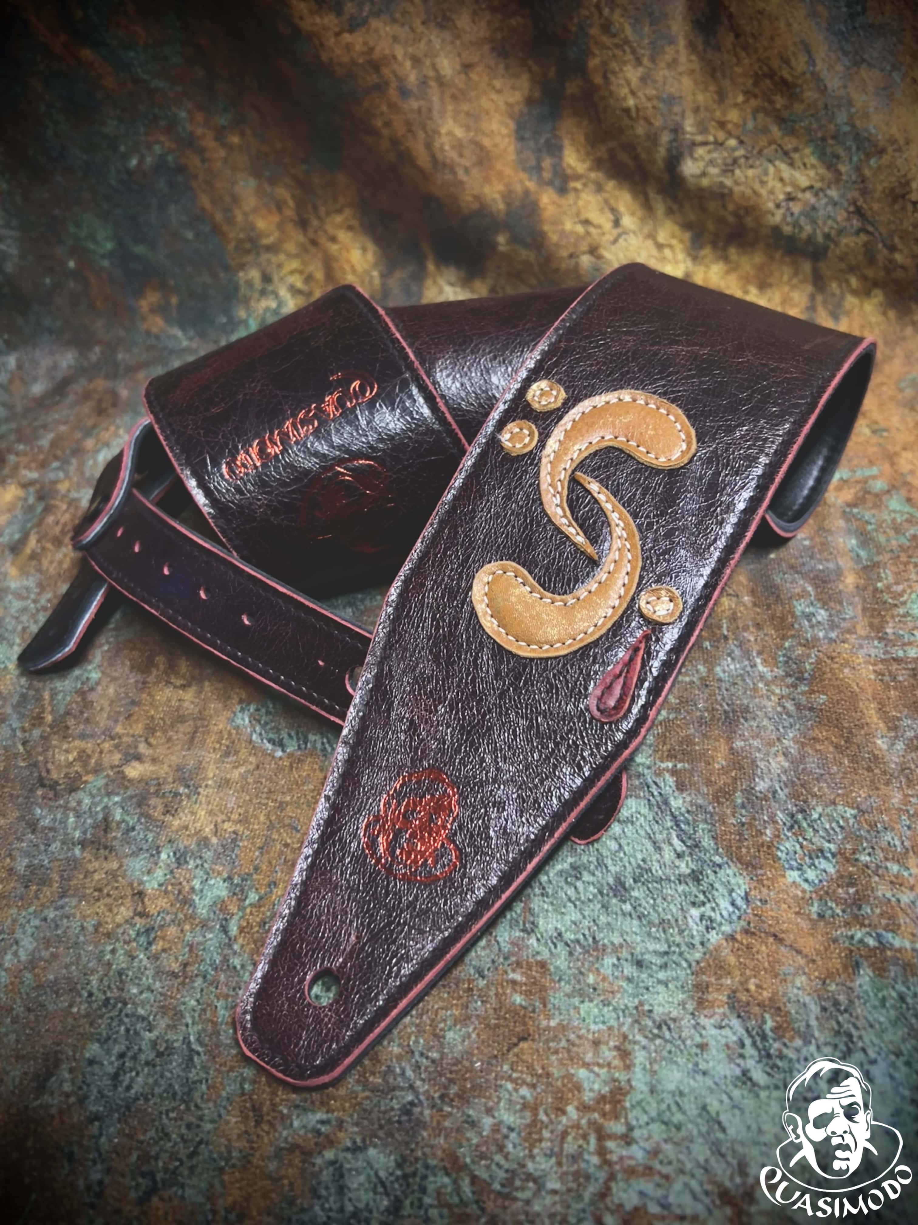 Image of Master handmade creative guitar straps-Face-Master Design-M-171