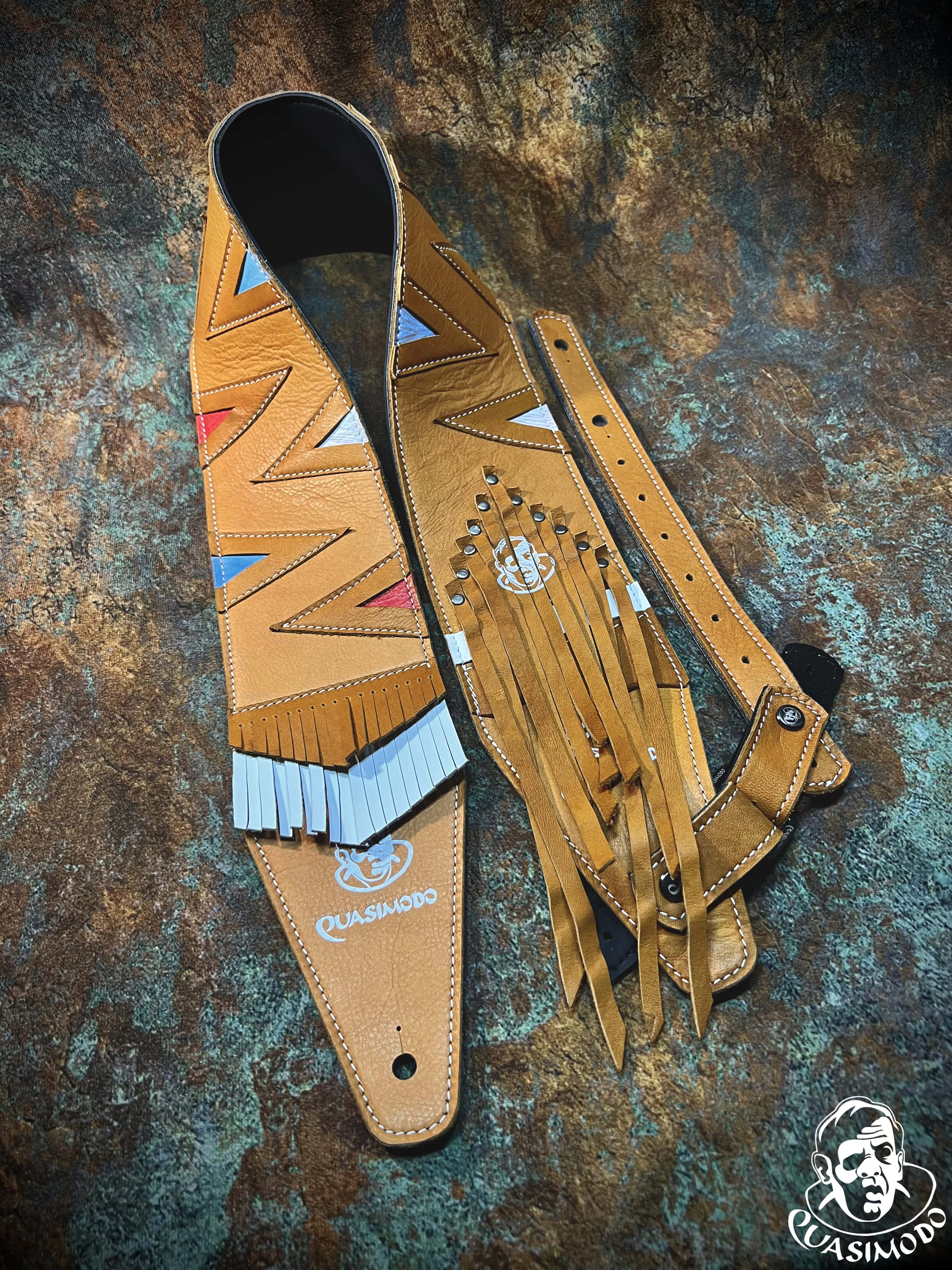 Image of Master handmade creative guitar straps-Face-Master Design-M-177