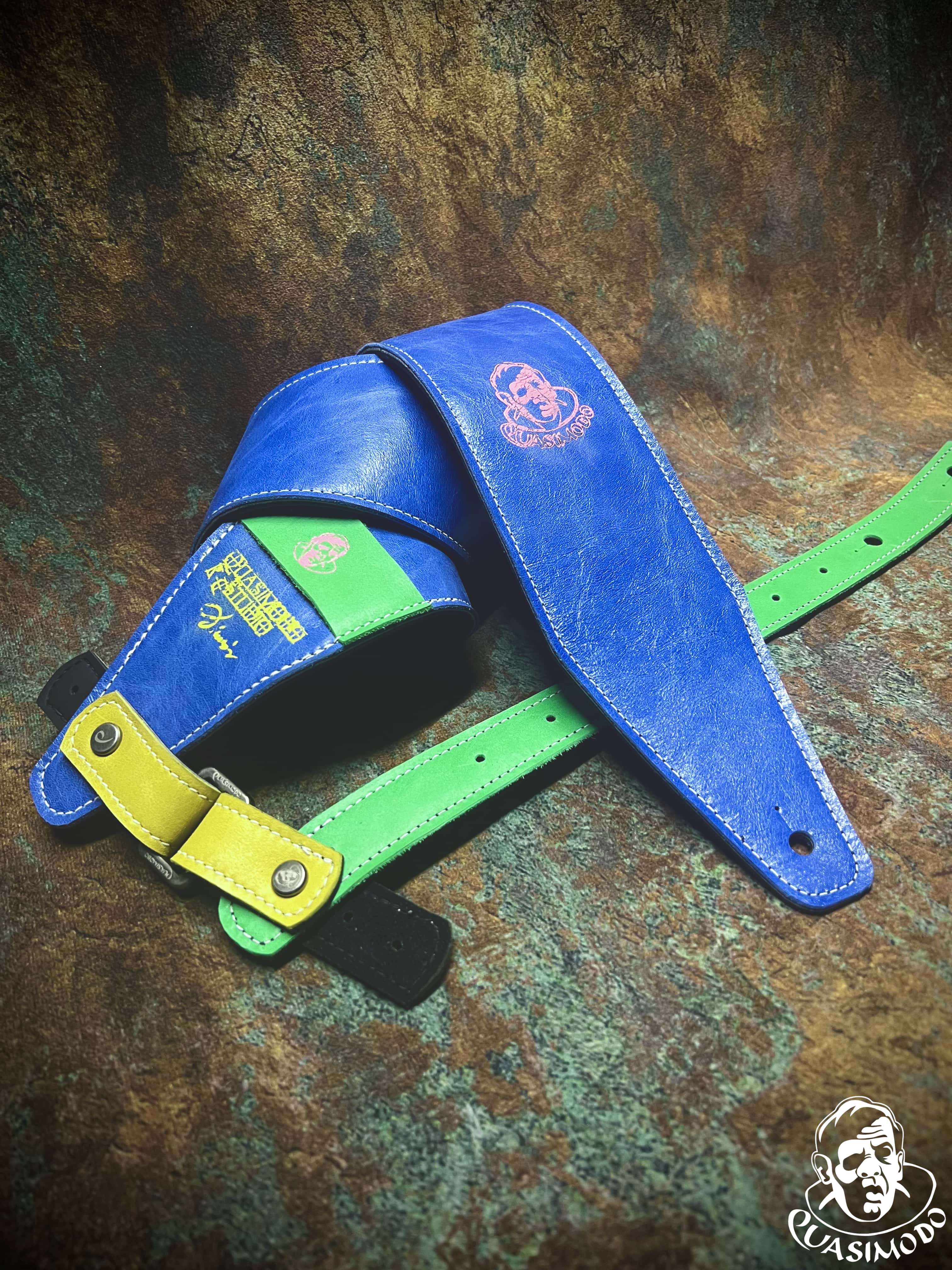 Image of Master handmade creative guitar straps-Face-Master Design-M-189