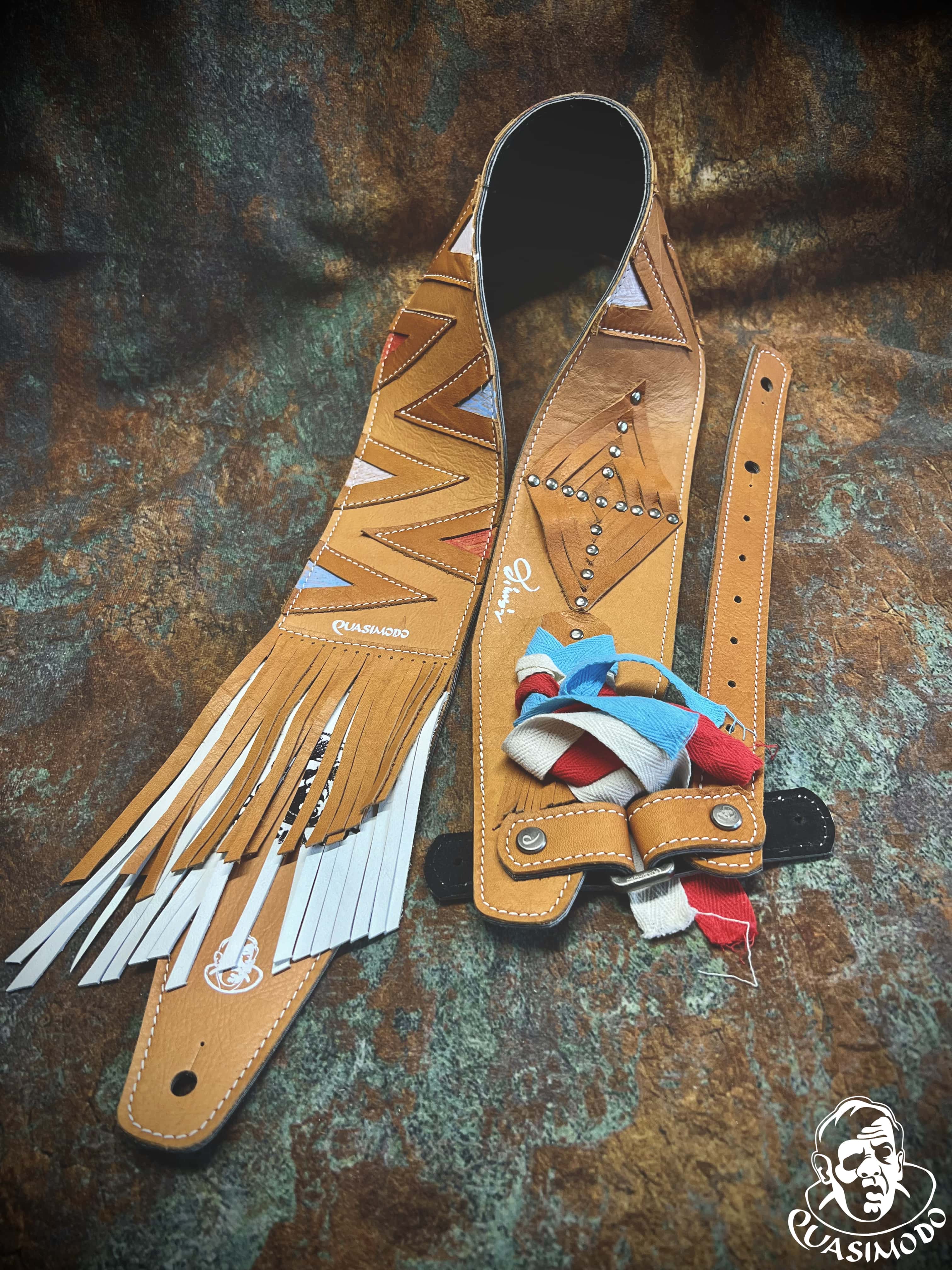 Image of Master handmade creative guitar straps-Face-Master Design-M-195