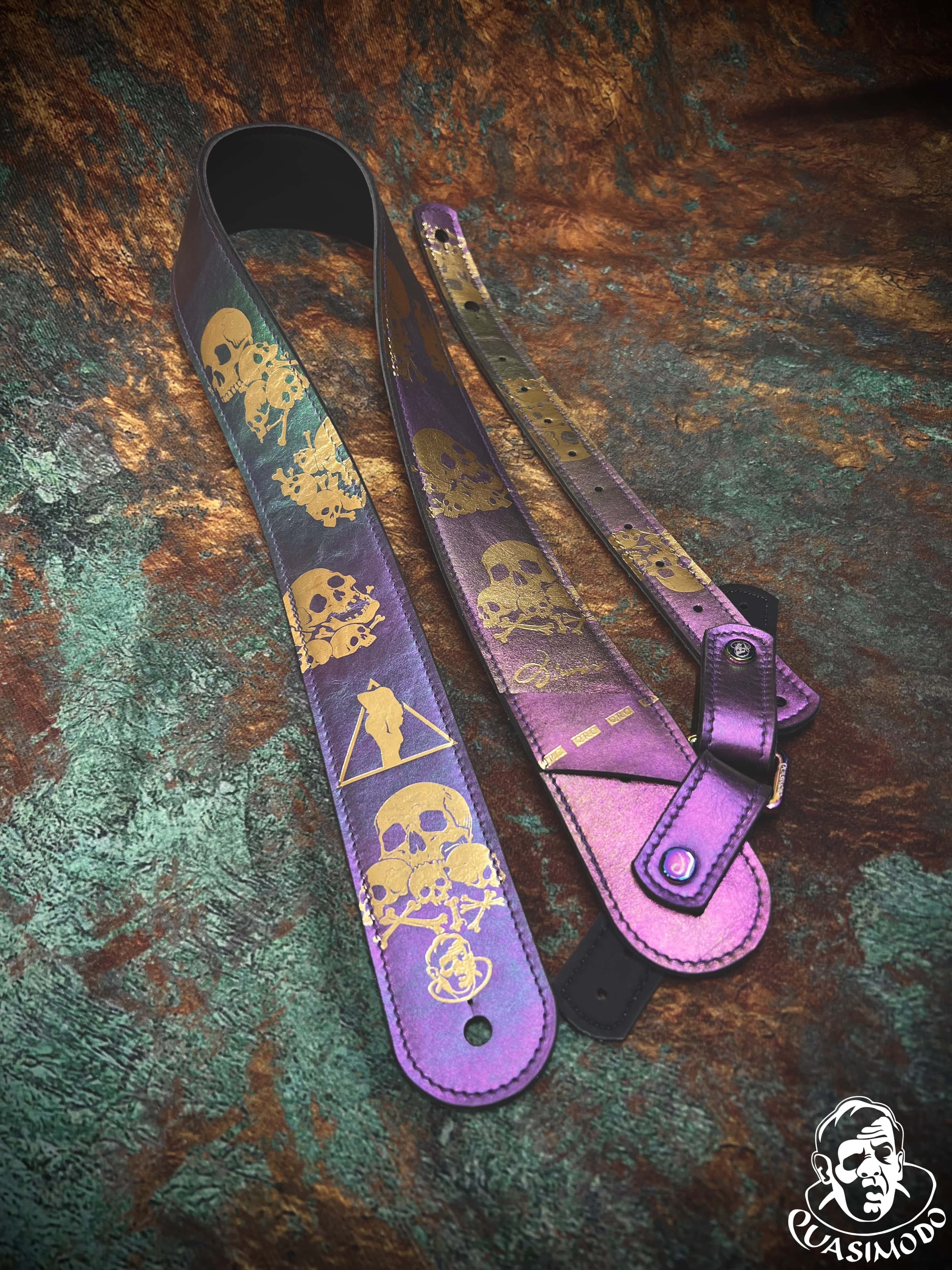 Image of Master handmade creative guitar straps-Face-Master Design-M-233