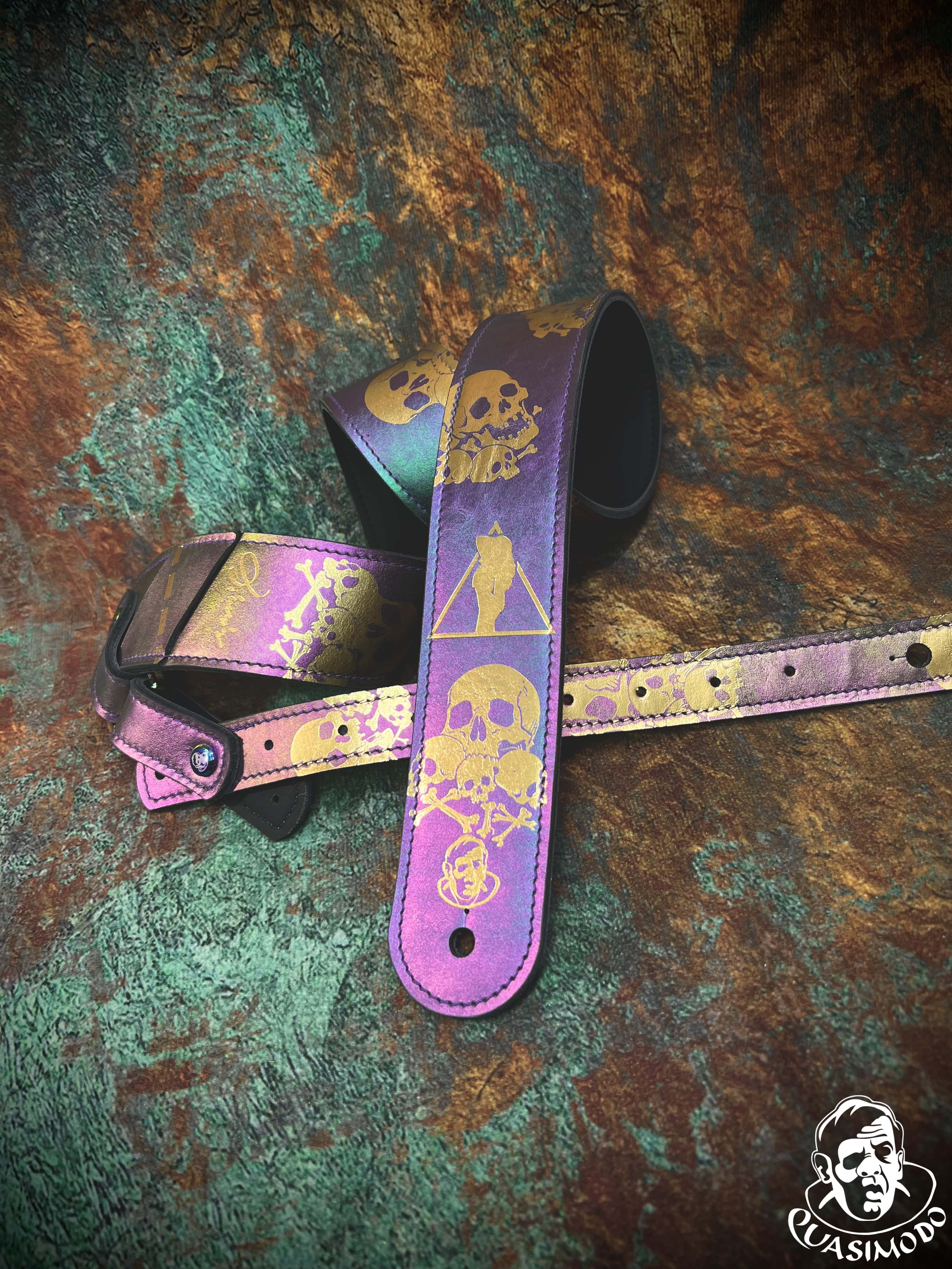 Image of Master handmade creative guitar straps-Face-Master Design-M-233