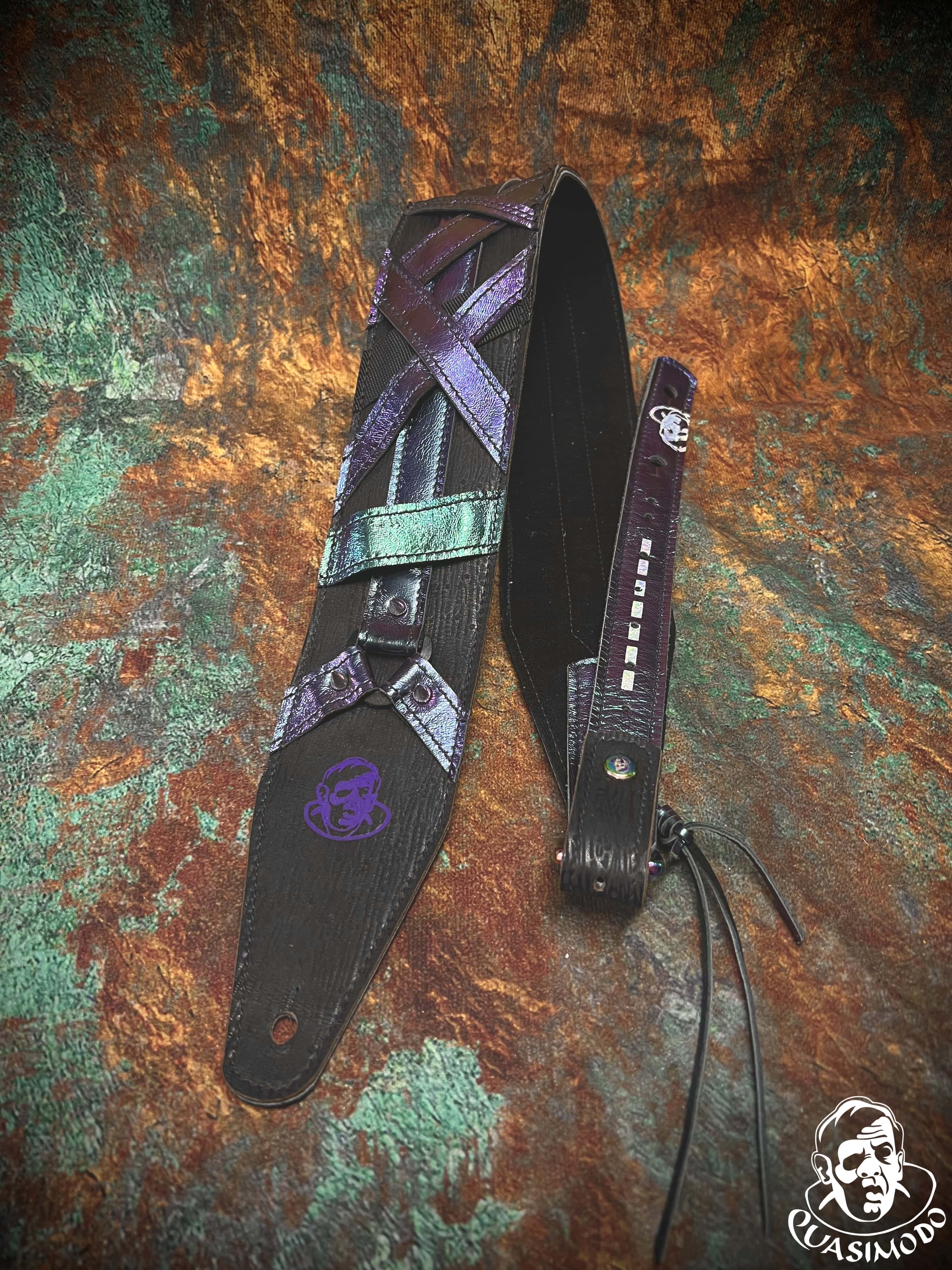 Image of Master handmade creative guitar straps-Face-Master Design-M-239