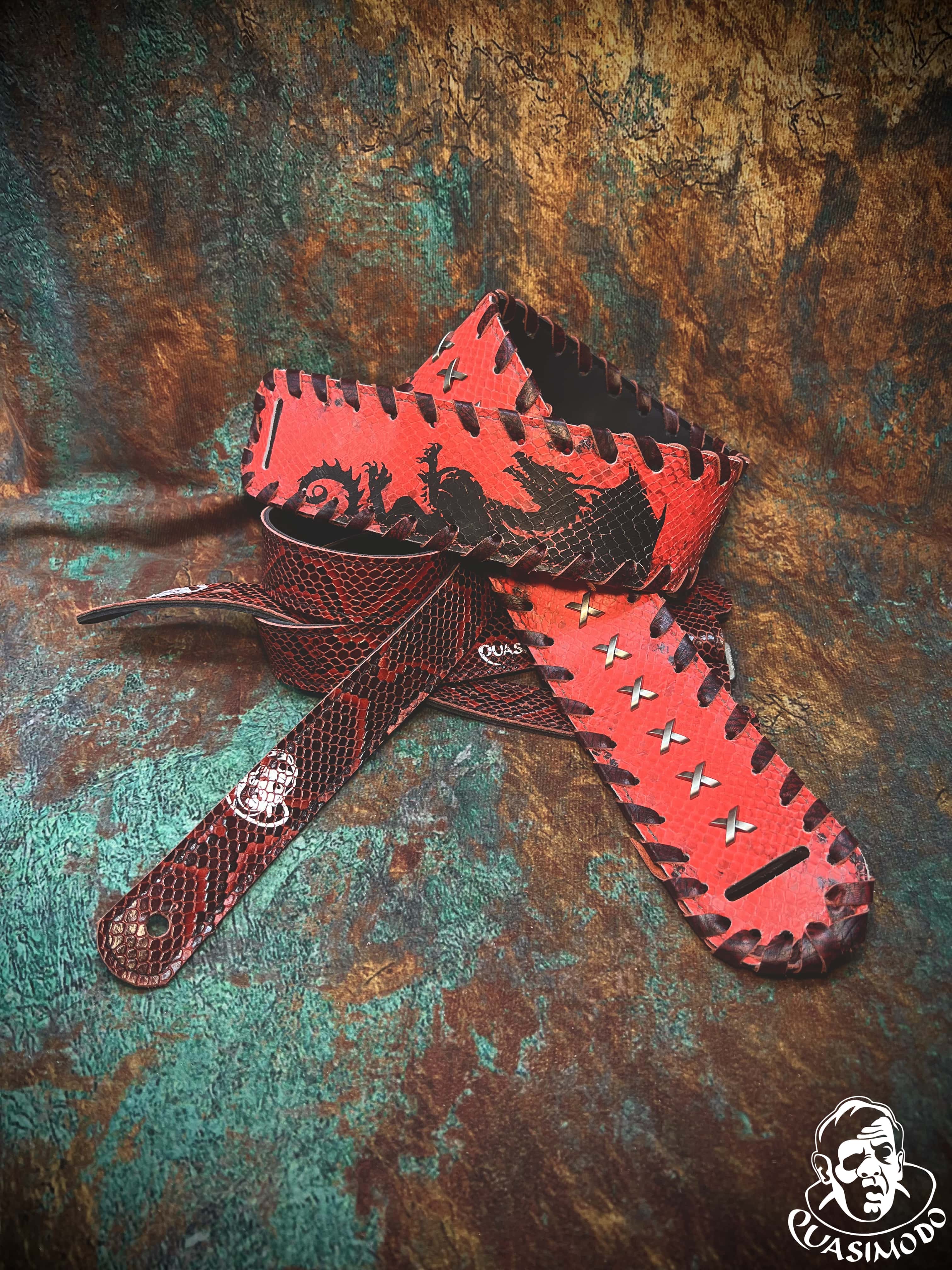 Image of Master handmade creative guitar straps-Face-Master Design-M-242