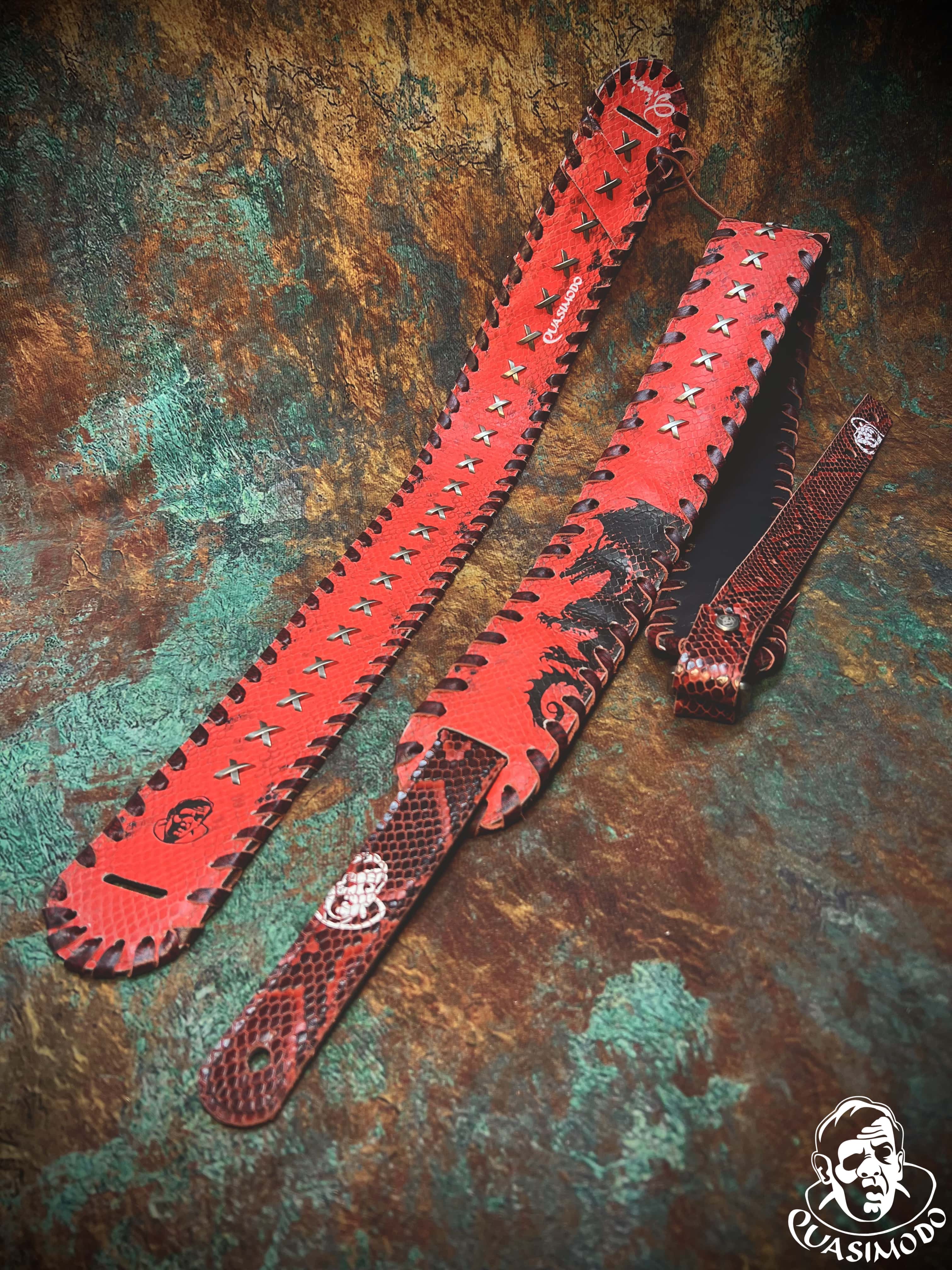Image of Master handmade creative guitar straps-Face-Master Design-M-242