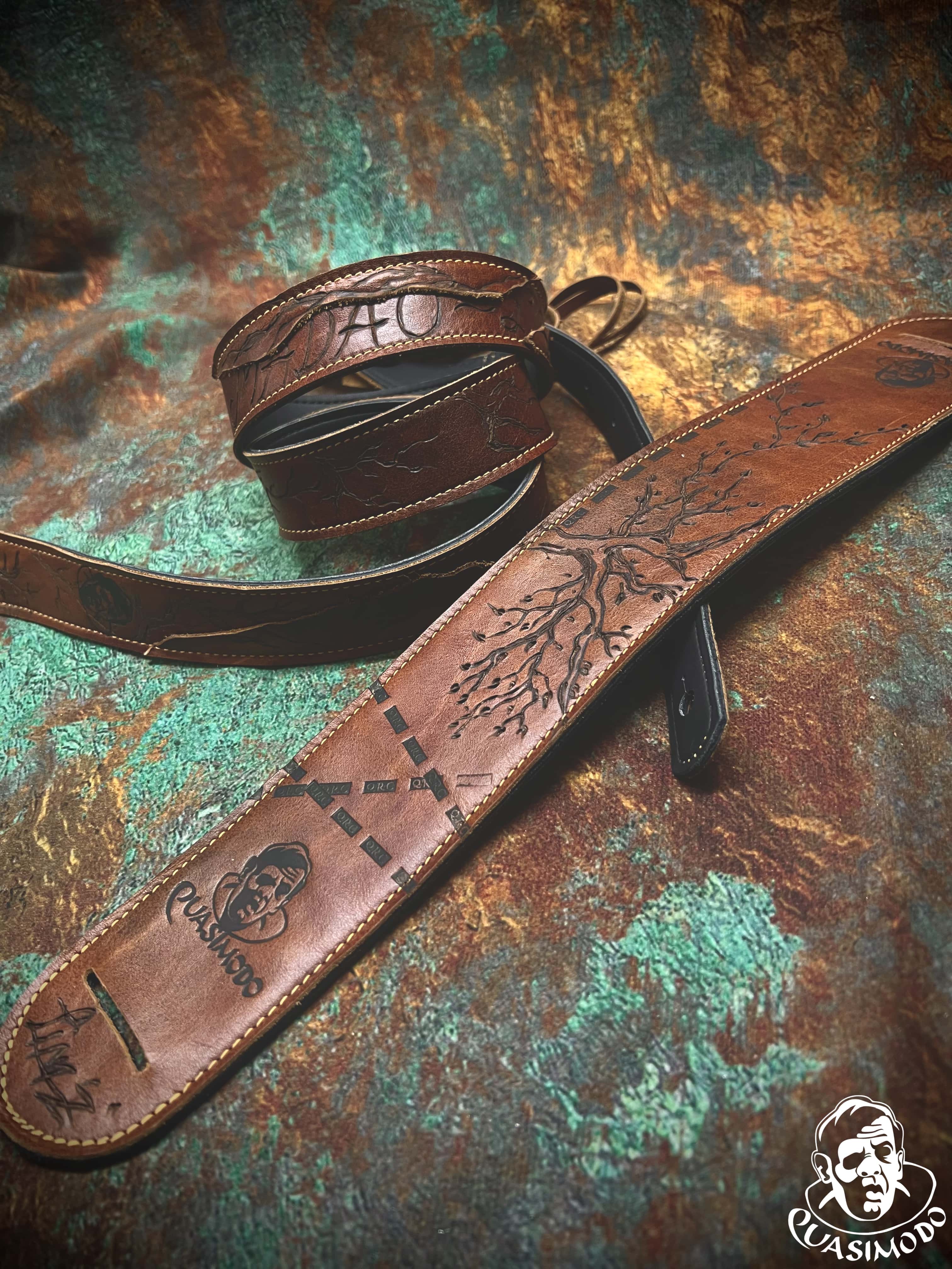 Image of Master handmade creative guitar straps-Face-Master Design-M-249