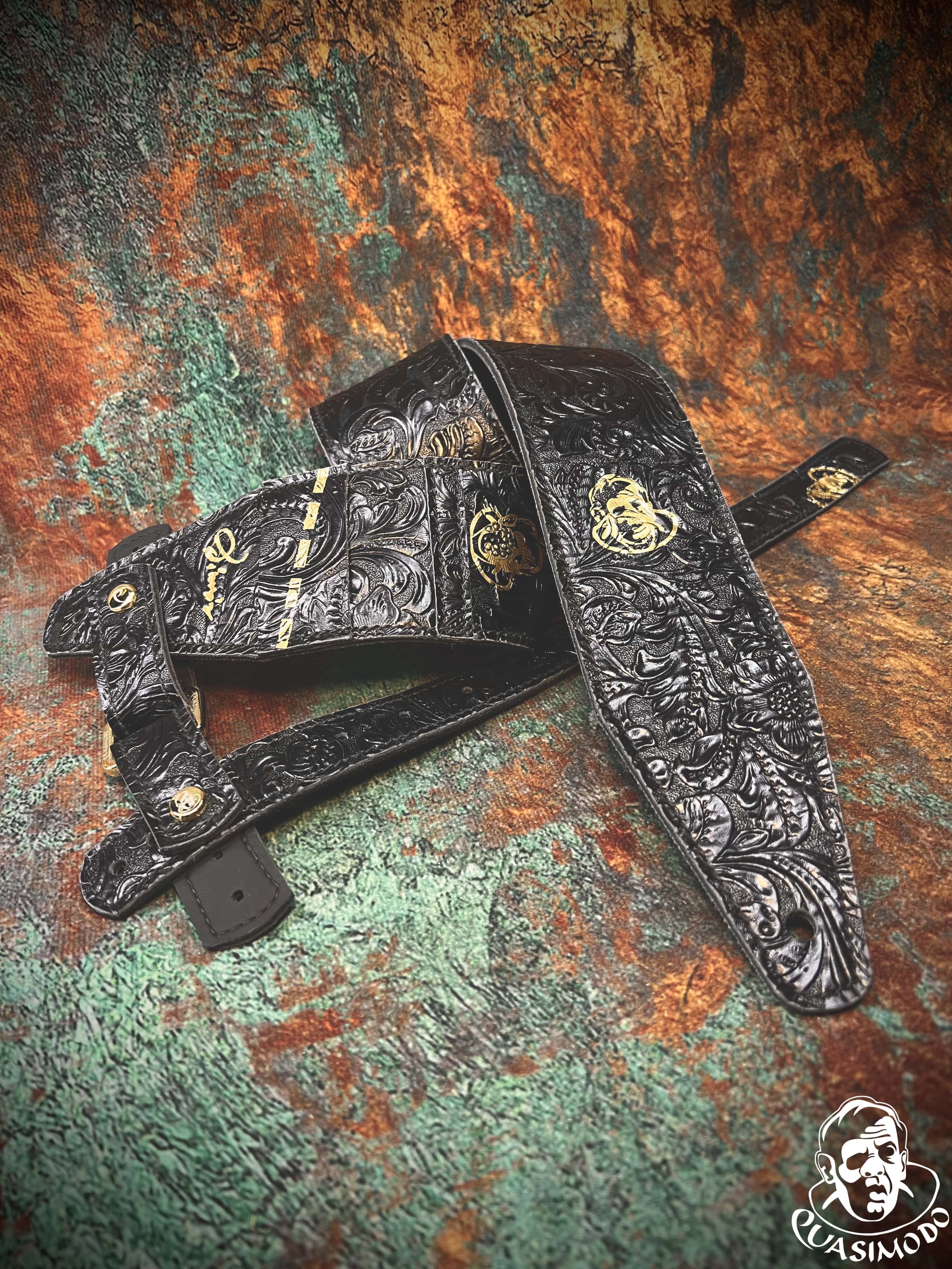 Image of Custom guitar straps-Face-Selected Design-S-159