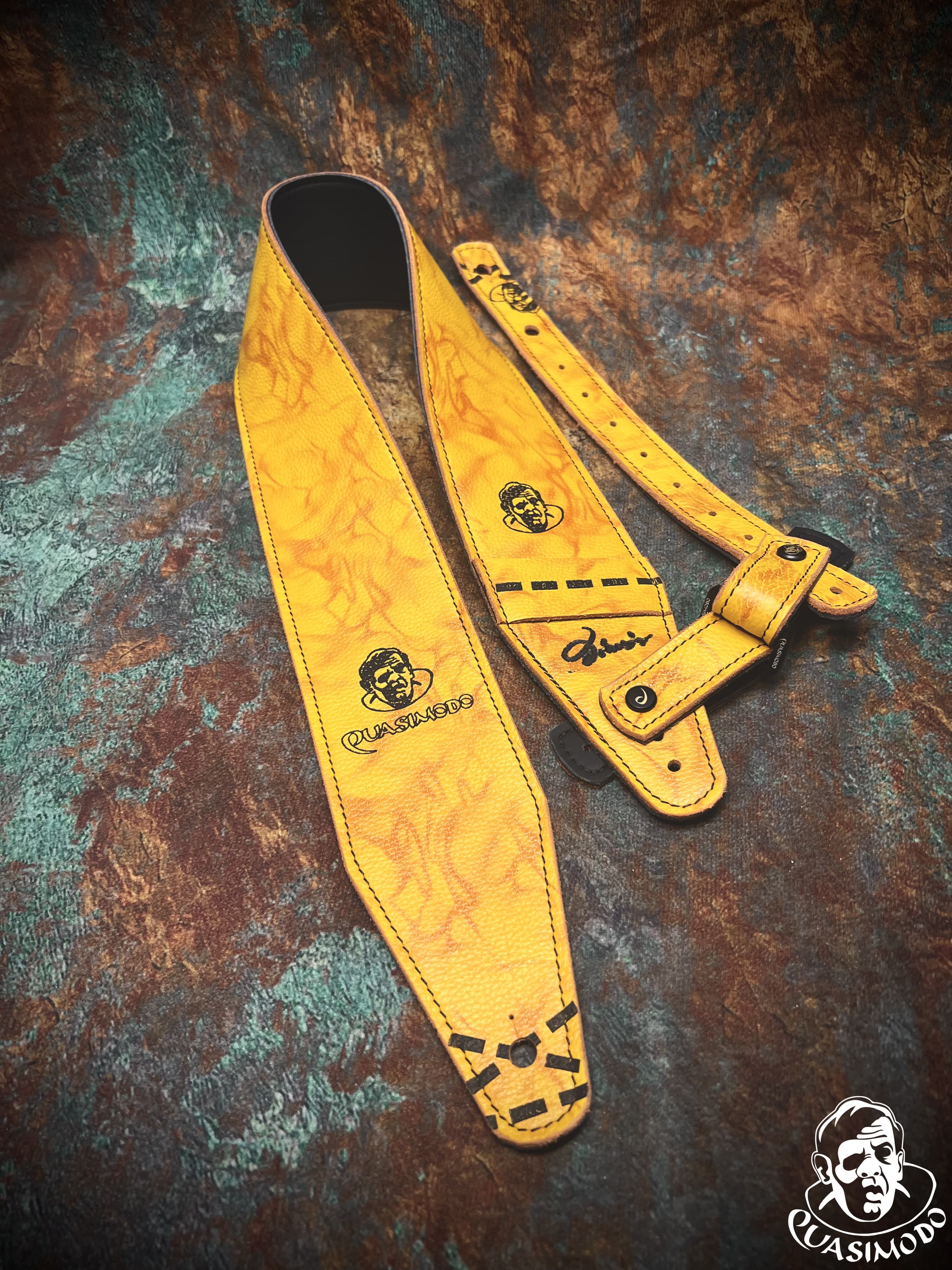 Image of Custom guitar straps-Face-Selected Design-S-191