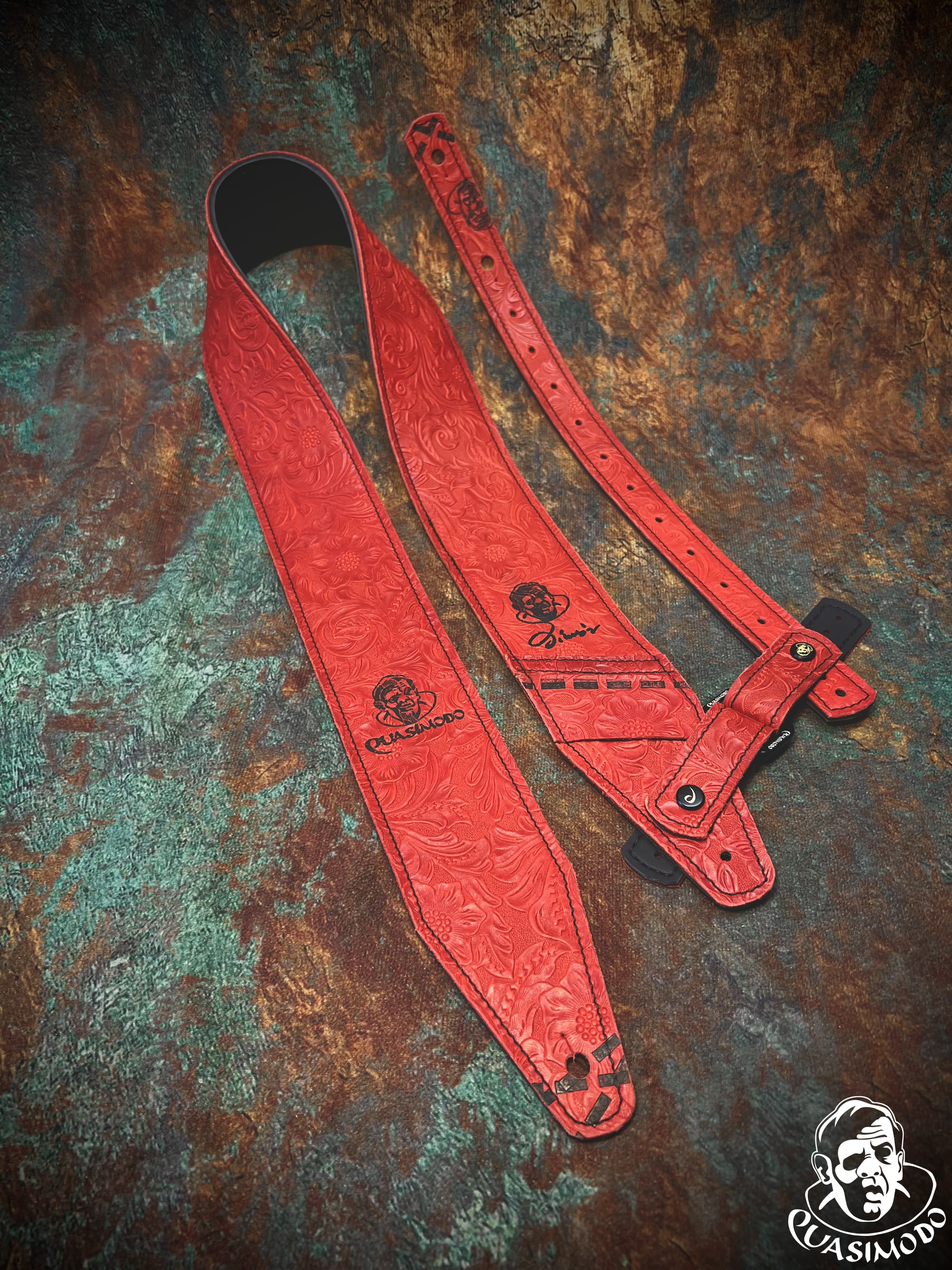 Image of Custom guitar straps-Face-Selected Design-S-193